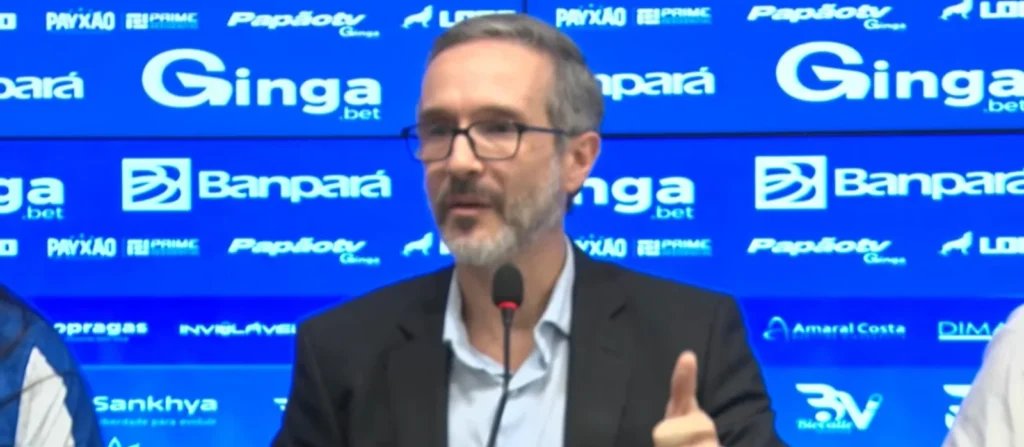 Paysandu oficializa Bruno Castro como novo diretor jurídico durante coletiva na Curuzu - Imagem do artigo original